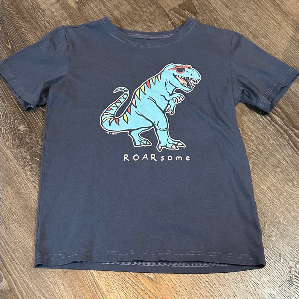 Life Is Good Navy ROARsome Dinosaur Tee